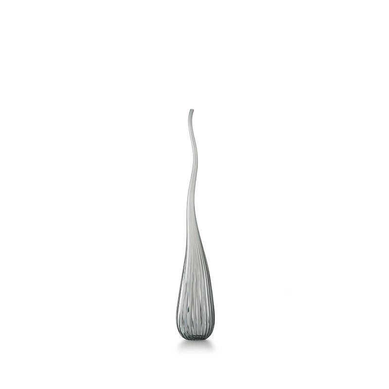SALVIATI Vaso Aria Grigio Acciaio Lucido Medium H 63 CM / Ø 12 CM 3688
