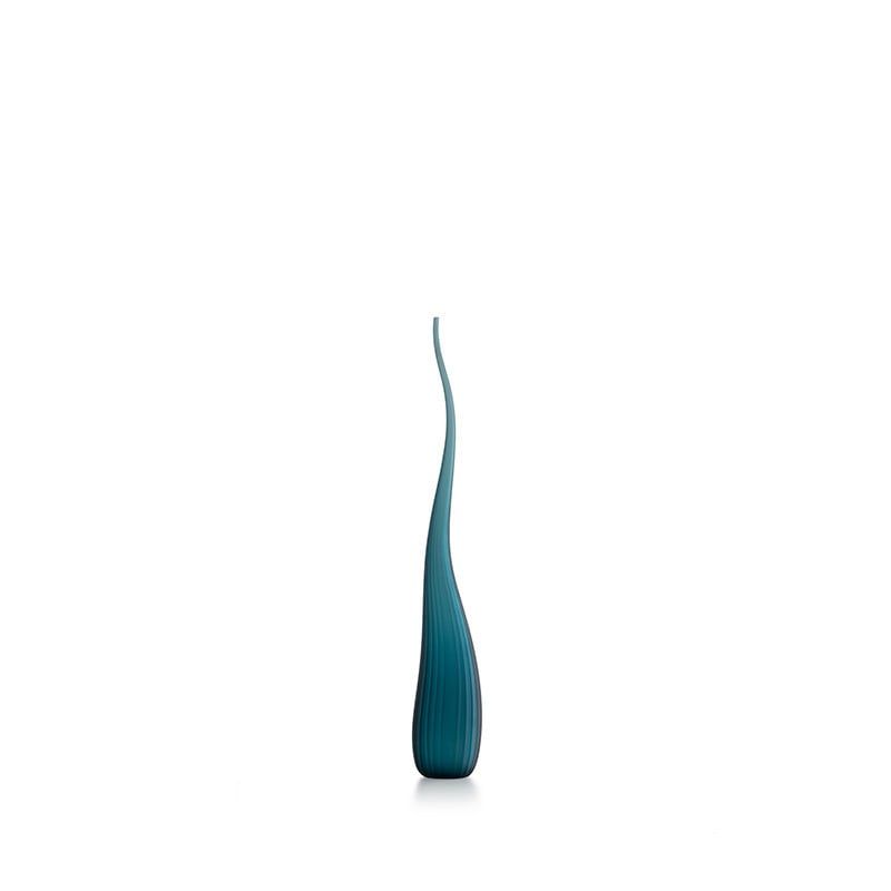 SALVIATI Vaso Aria Verde Pavone Satinato Small H 55 CM / Ø 10 CM 3743
