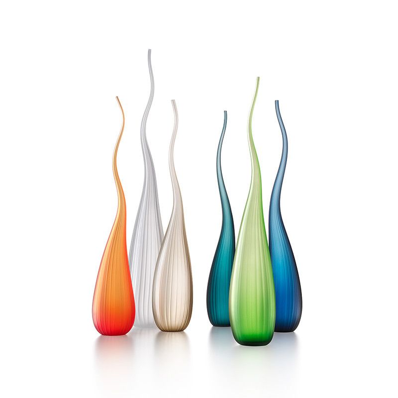 SALVIATI Vaso Aria Grigio Kaiser Satinato Medium H 63 CM / Ø 12 CM 3754