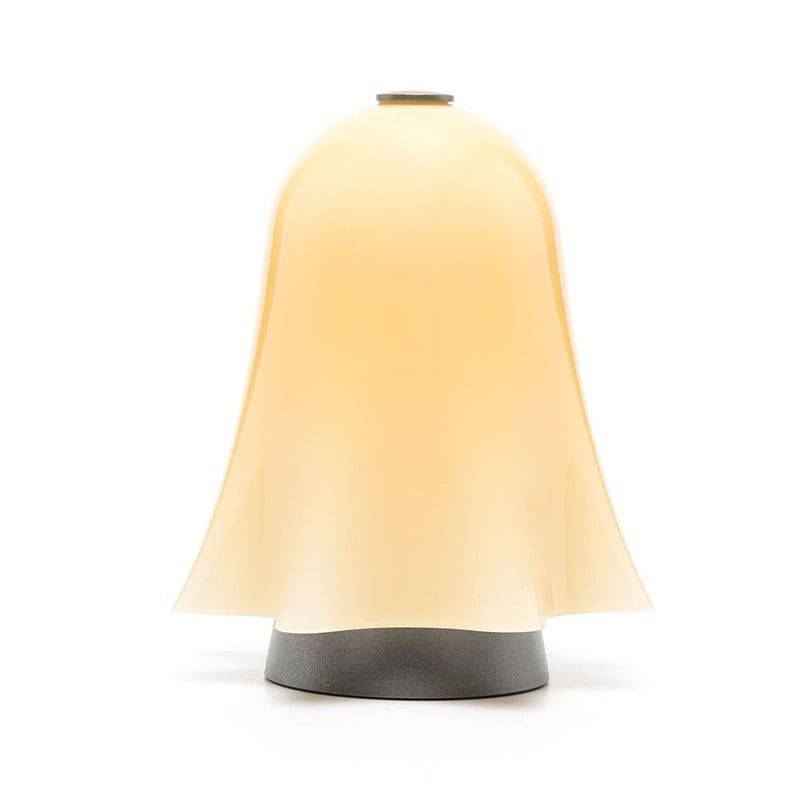 VENINI Lampada Da Tavolo Fantasmino Giallo Ambra/Lattimo  14 CM - H 18 CM 847.60