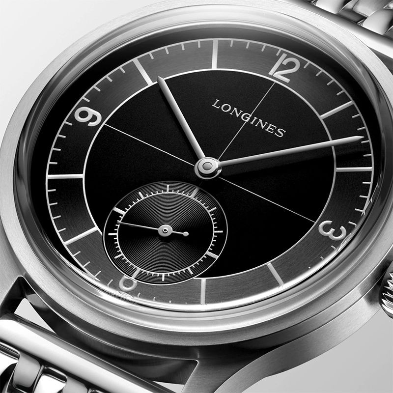 LONGINES Heritage Classic Sector Dial 38.5 MM L2.828.4.53.6
