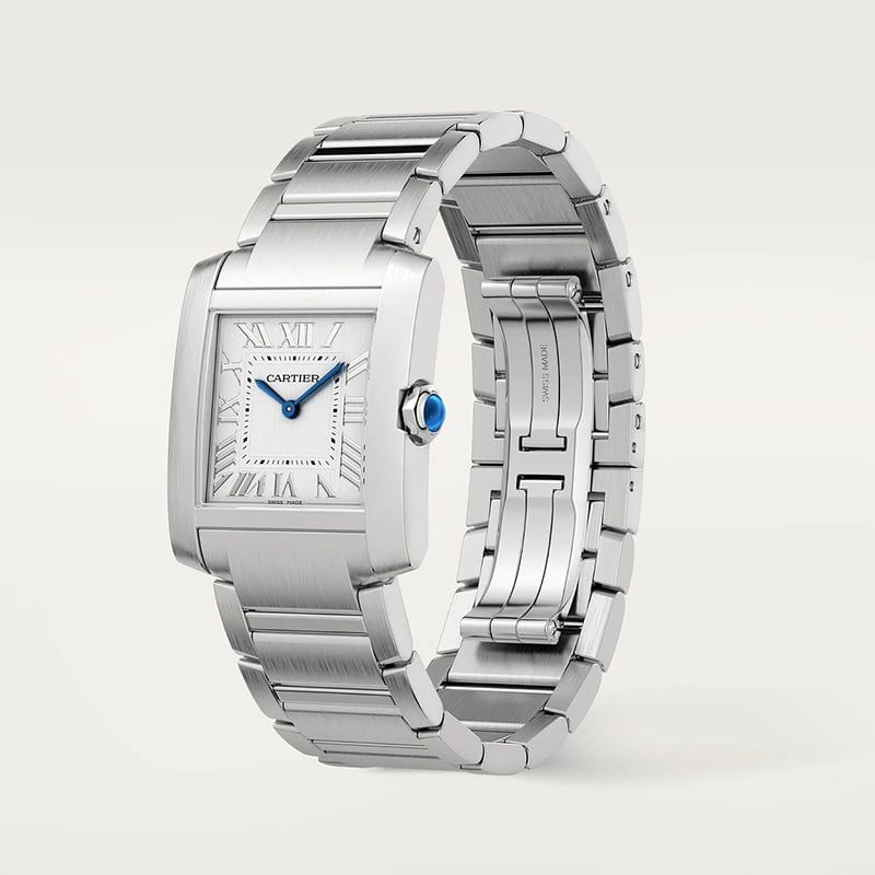 CARTIER Tank Française Modello Medio, Acciaio 32 X 27 MM WSTA0074