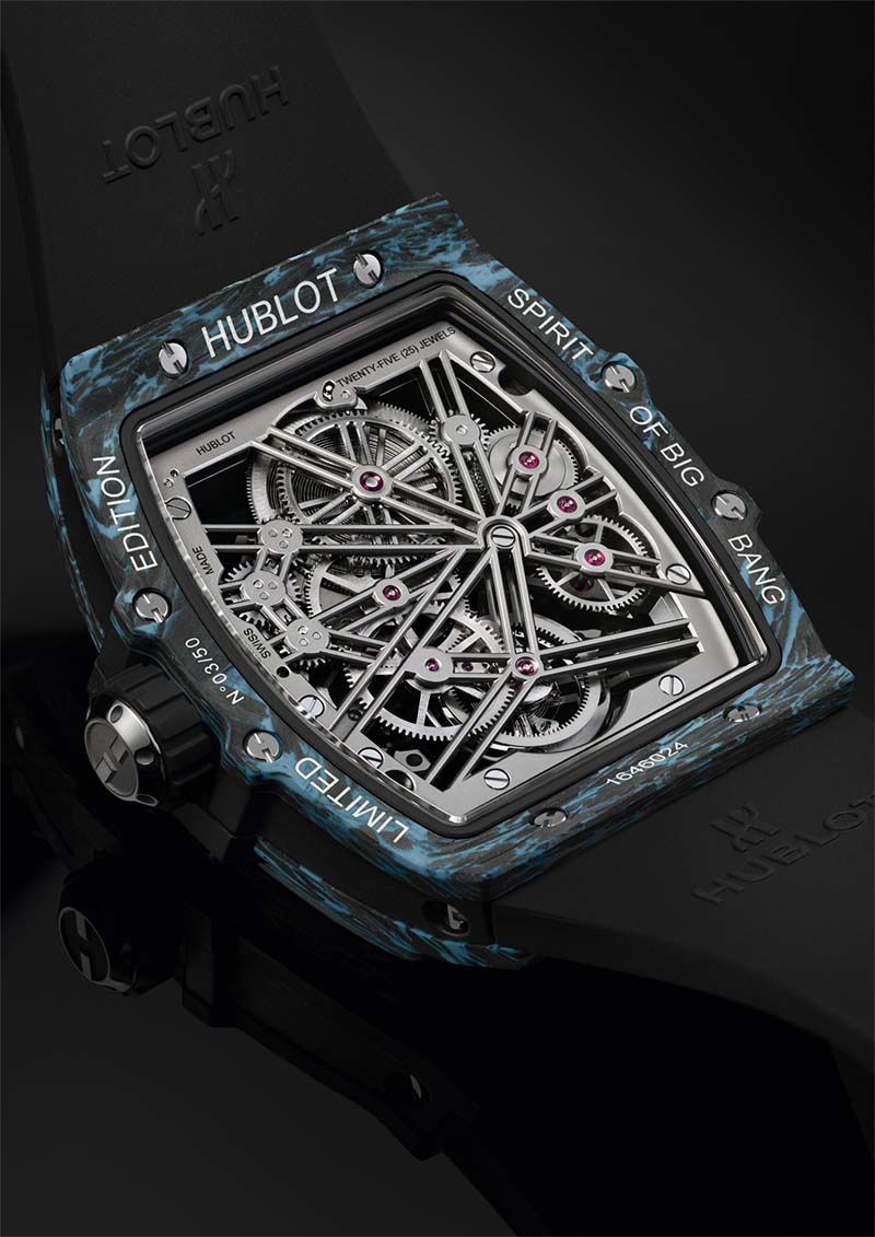 HUBLOT Spirit Of Big Bang Tourbillon Carbon Sky Blu 42 MM 645.QL.5117.RX