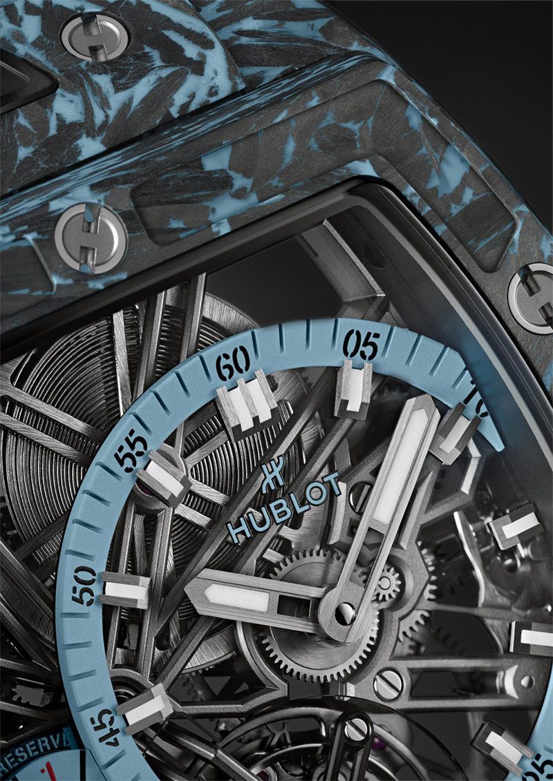 HUBLOT Spirit Of Big Bang Tourbillon Carbon Sky Blu 42 MM 645.QL.5117.RX