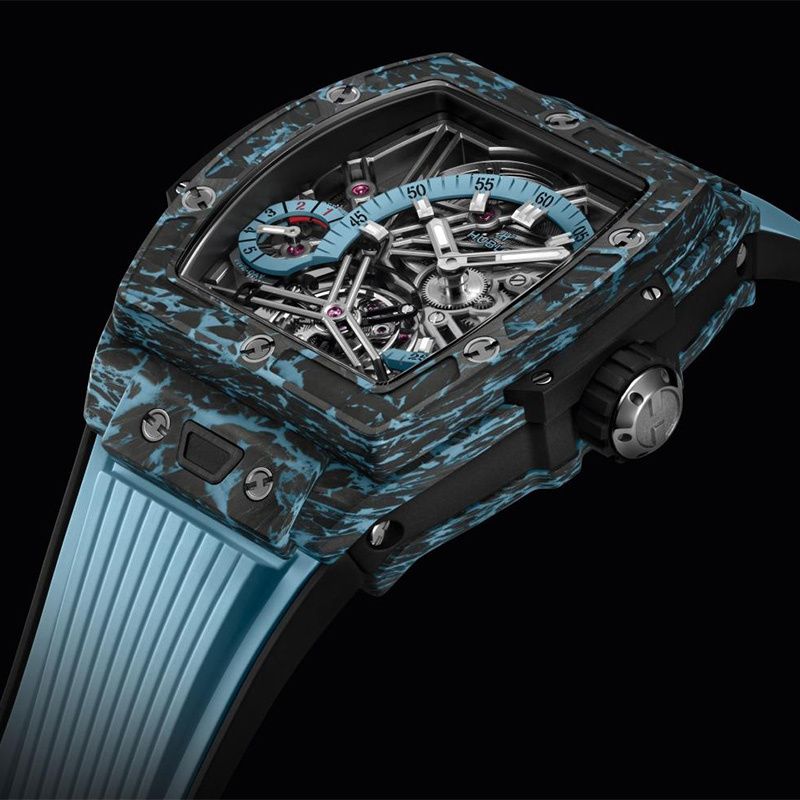 HUBLOT Spirit Of Big Bang Tourbillon Carbon Sky Blu 42 MM 645.QL.5117.RX