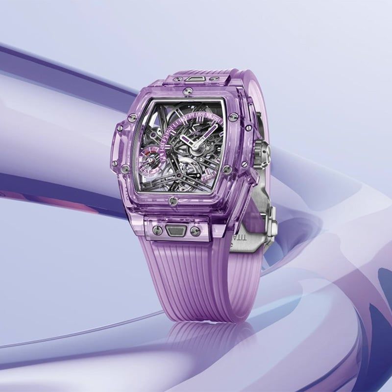 HUBLOT Spirit Of Big Bang Tourbillon Purple Sapphire 42 MM 645.JM.0120.RT