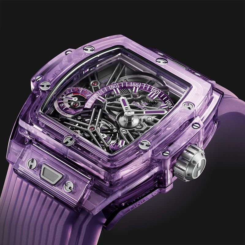 HUBLOT Spirit Of Big Bang Tourbillon Purple Sapphire 42 MM 645.JM.0120.RT