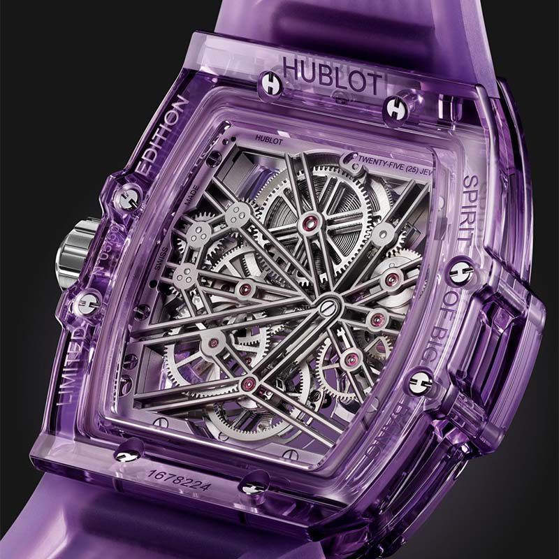 HUBLOT Spirit Of Big Bang Tourbillon Purple Sapphire 42 MM 645.JM.0120.RT