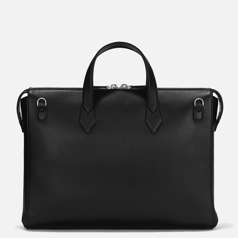 MONTBLANC Borsa Portadocumenti Sottile Meisterstück Selection Soft in Pelle Nera  130043