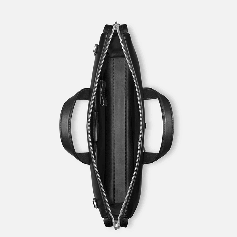 MONTBLANC Borsa Portadocumenti Sottile Meisterstück Selection Soft in Pelle Nera  130043