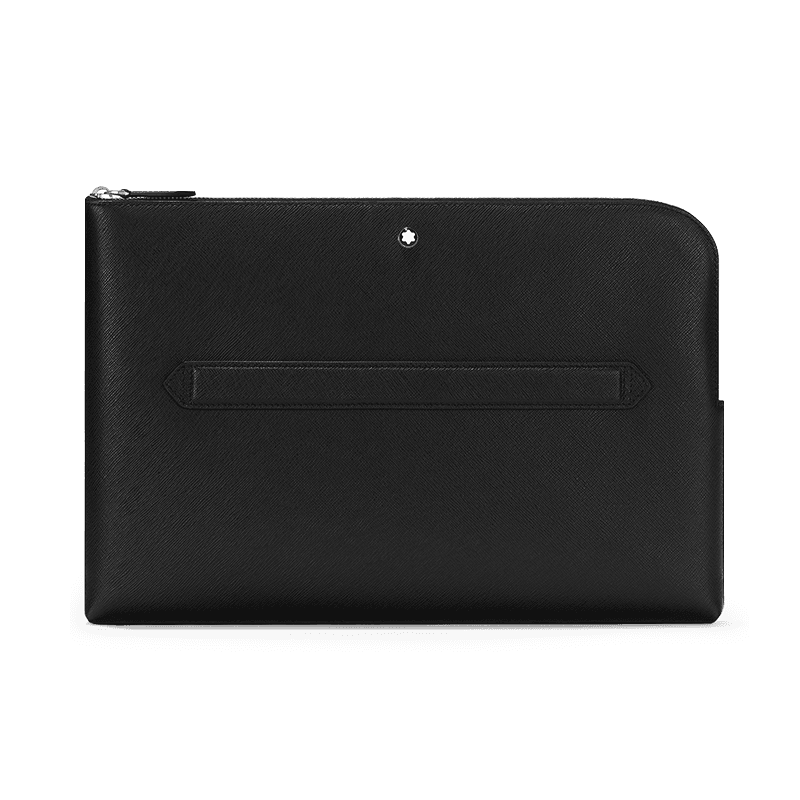 MONTBLANC Borsa Per Computer Portatile Sartorial in Pelle Nera  130281