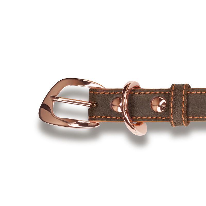 ASTRUA Creazioni Collare In Pelle Vintage Marrone  CO2PV89
