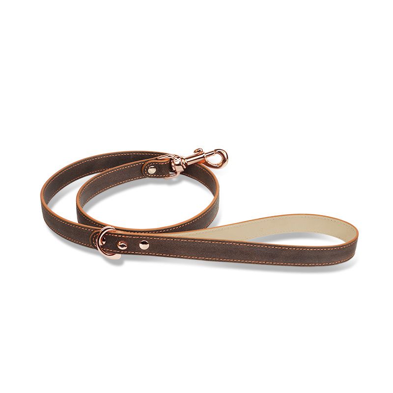 ASTRUA Creazioni Guinzaglio In Pelle Vintage Marrone  GU2PV89