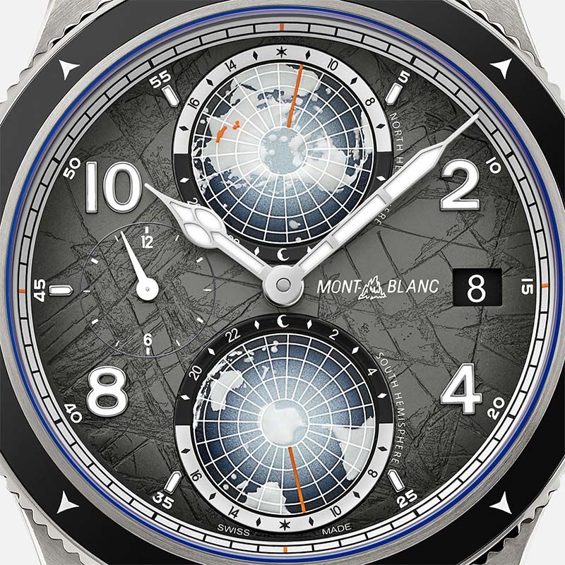 MONTBLANC 1858 Geosphere Chronograph 0 Oxygen The 8000 42 MM 130982
