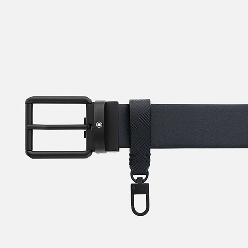 MONTBLANC Cintura Reversibile In Pelle Nera  131183