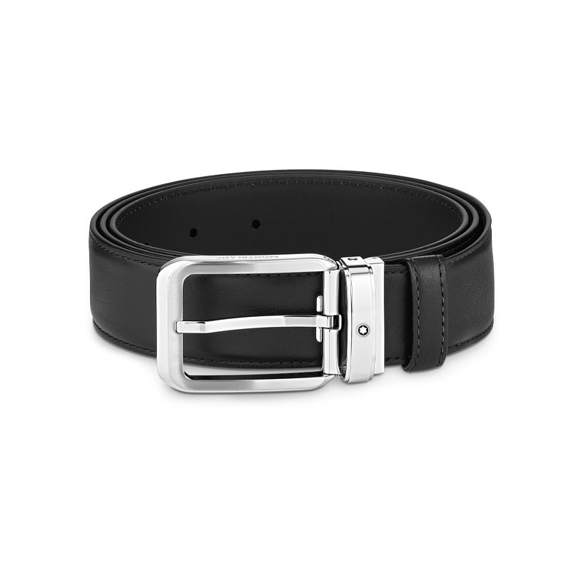 MONTBLANC Cintura In Pelle Nera  129455