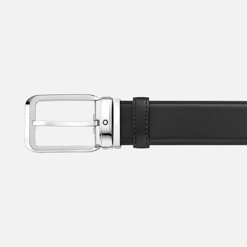 MONTBLANC Cintura In Pelle Nera  129455