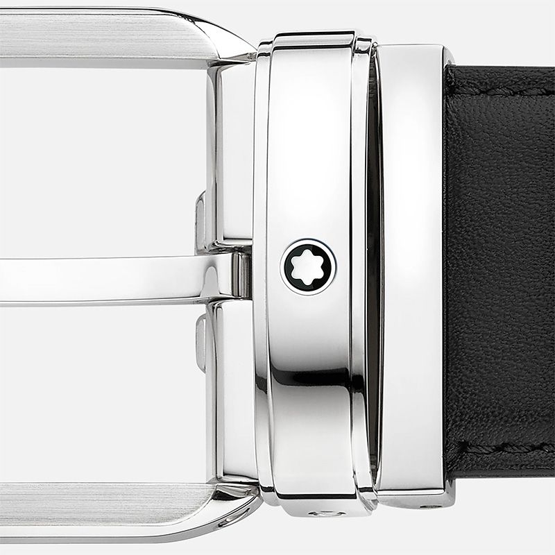 MONTBLANC Cintura In Pelle Nera  129455