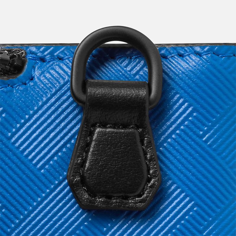 MONTBLANC Portacarte 3 Scomparti e Tasca Con Cerniera Extreme 3.0 Blu  130242
