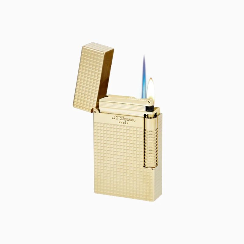 S. T. DUPONT Accendino Le New Grand Punta Di Diamante Oro Giallo  C23009