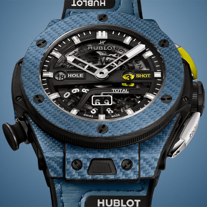 HUBLOT Big Bang Unico Golf Sky Blue Carbon 45 MM 416.YE.1120.VR