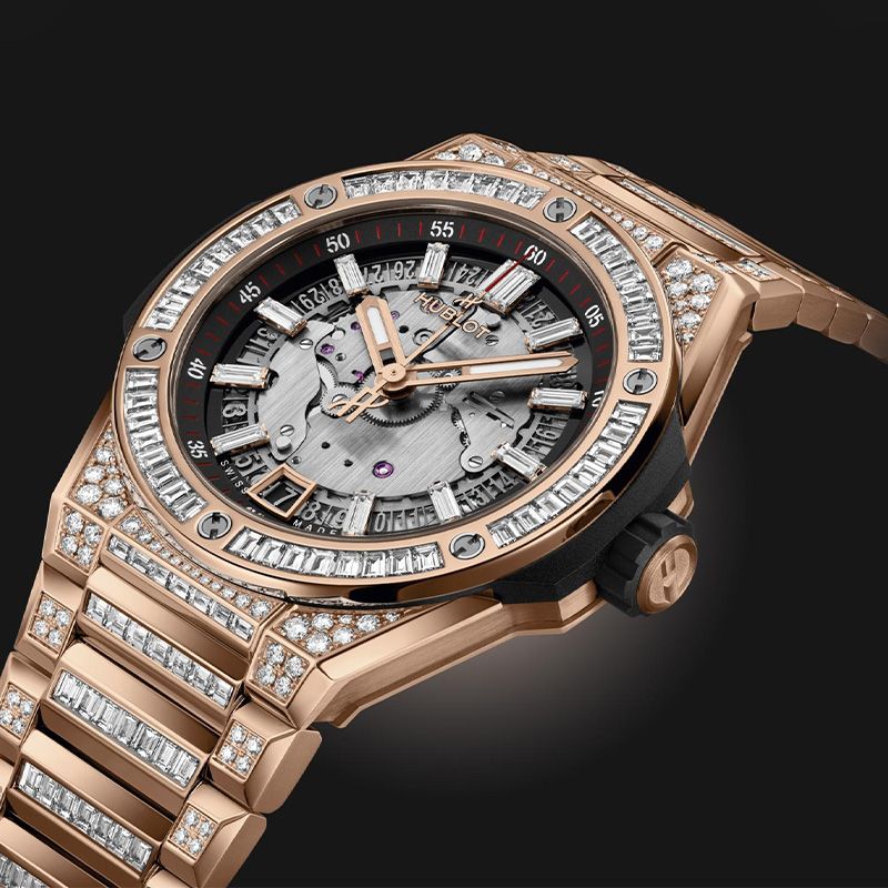 HUBLOT Big Bang Integrated Time Only King Gold Jewellery 40 MM 456.OX.0180.OX.9804