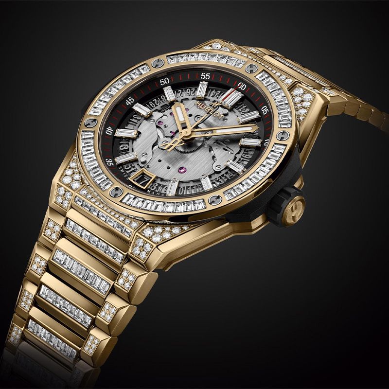 HUBLOT Big Bang Integrated Time Only Yellow Gold Jewellery 40 MM 456.VX.0130.VX.9804