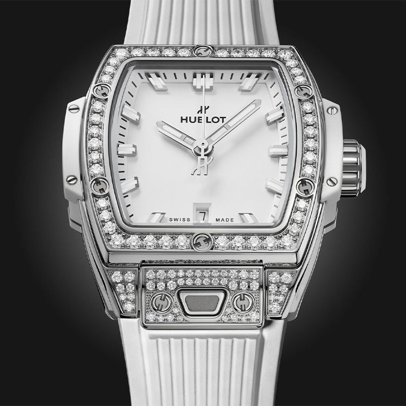 HUBLOT Spirit Of Big Bang Steel White Pavé 32 MM 682.SE.2010.RW.1604
