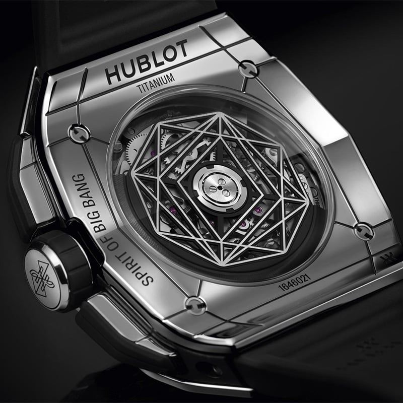 HUBLOT Spirit Of Big Bang Sang Bleu Titanium Pavé 42 MM 648.NX.0107.RX.1604.MXM23