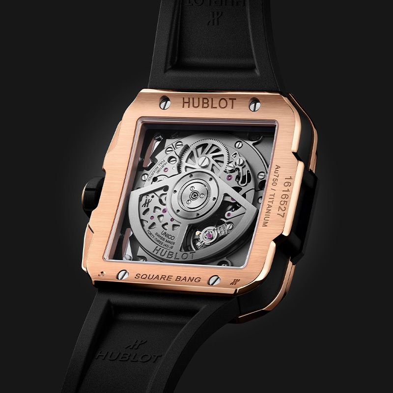 HUBLOT Square Bang Unico King Gold Pavé 42 MM 821.OX.0180.RX.1604