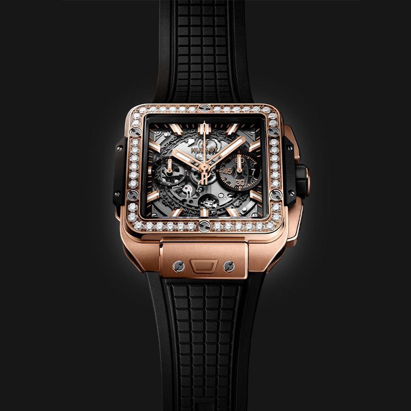HUBLOT Square Bang Unico King Gold Diamonds 42 MM 821.OX.0180.RX.1604