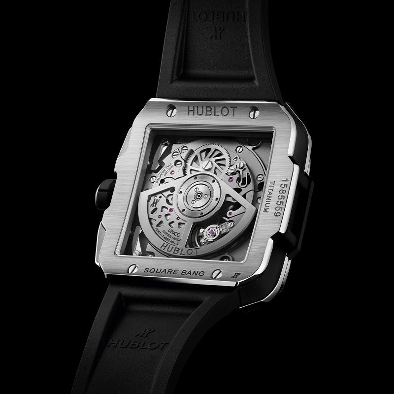 HUBLOT Square Bang Unico Titanium Pavé 42 MM 821.NX.0170.RX.1604
