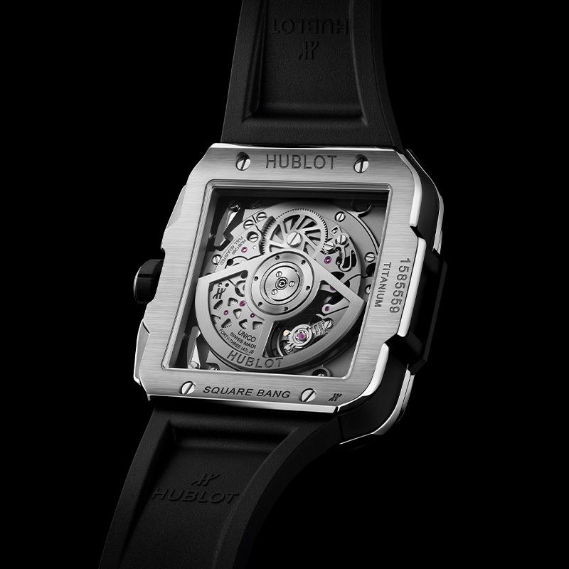HUBLOT Square Bang Unico Titanium Diamonds 42 MM 821.NX.0170.RX.1204