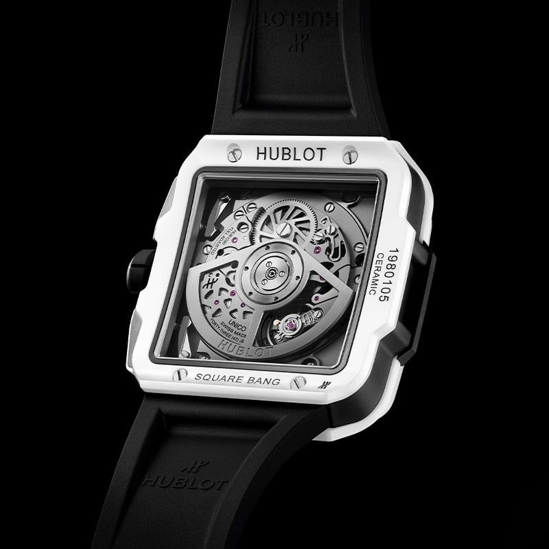 HUBLOT Square Bang Unico White Ceramic 42 MM 821.HX.0170.RX
