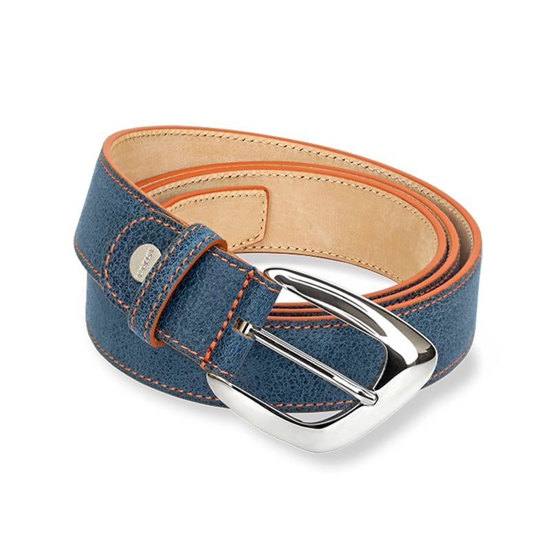 ASTRUA Creations Cintura In Pelle Vintage Jeans Fibbia Acciaio  CI2PV21-32