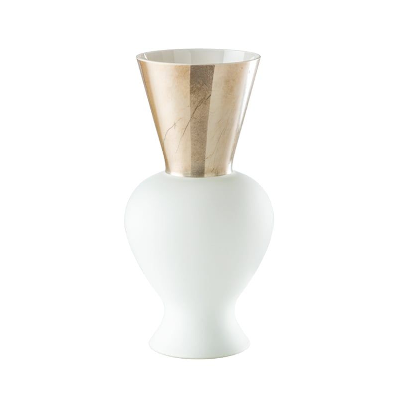 VENINI Vaso Re (Rodolfo Dordoni) Lattimo 20 CM - H 38 CM 515.13