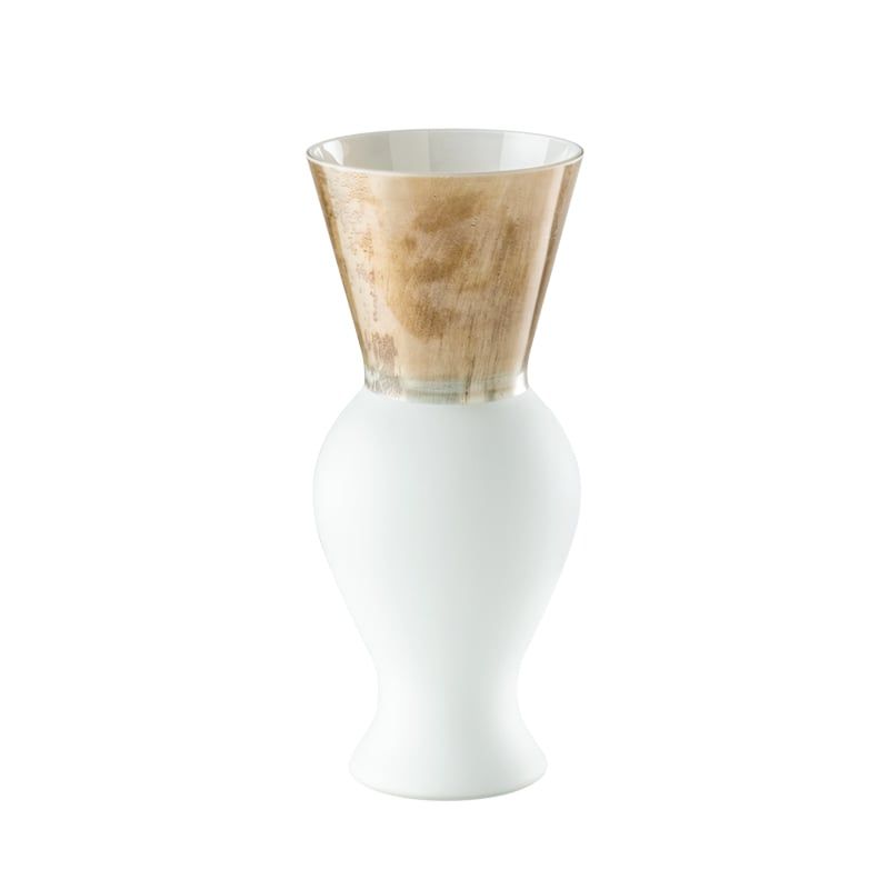 VENINI Vaso Principe (Rodolfo Dordoni) Lattimo 20 CM - H 38 CM 515.09