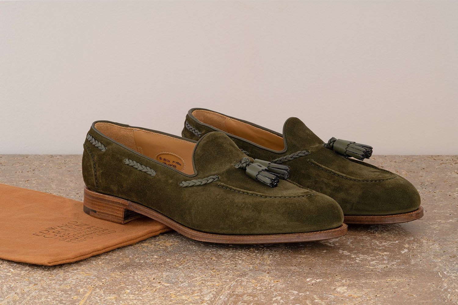 EDWARD GREEN Belgravia - Mocassino Con Nappine - Army Green  BELGRAVIA