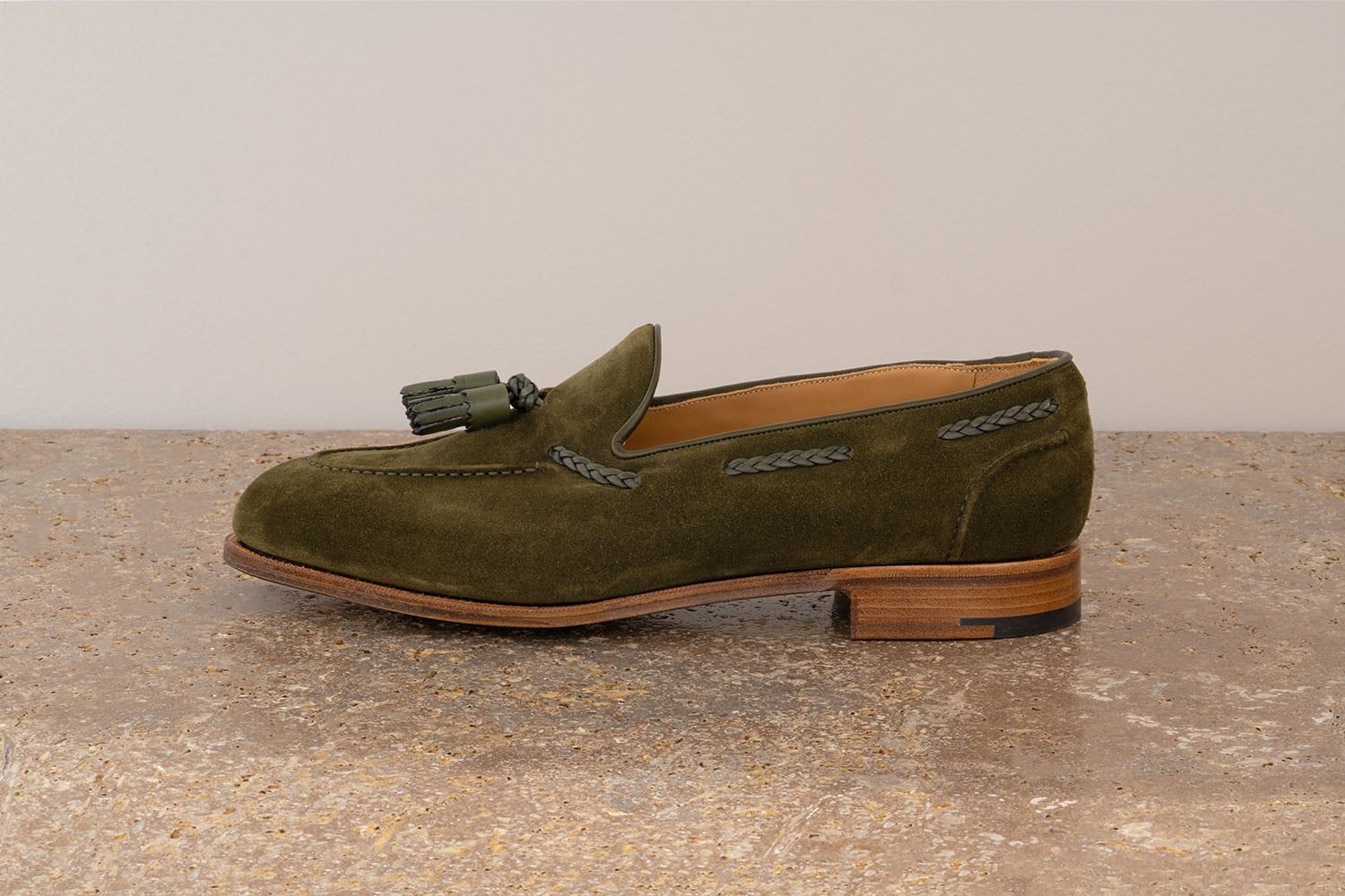 EDWARD GREEN Belgravia - Mocassino Con Nappine - Army Green  BELGRAVIA