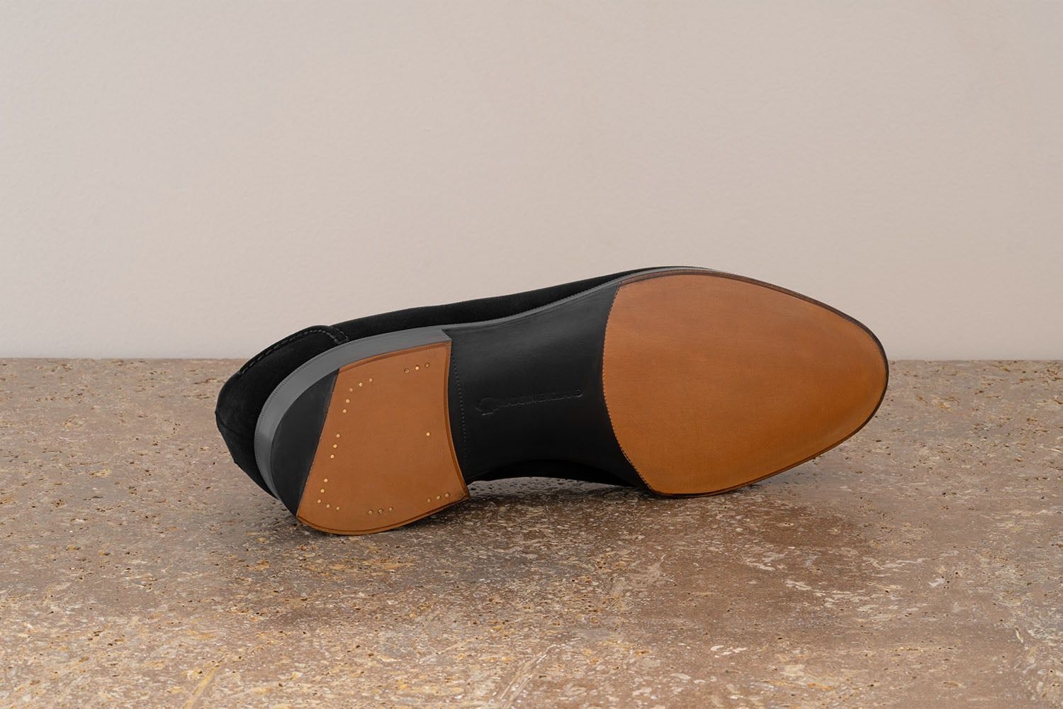 EDWARD GREEN Belgravia - Mocassino Con Nappine Camoscio - Black  BELGRAVIA