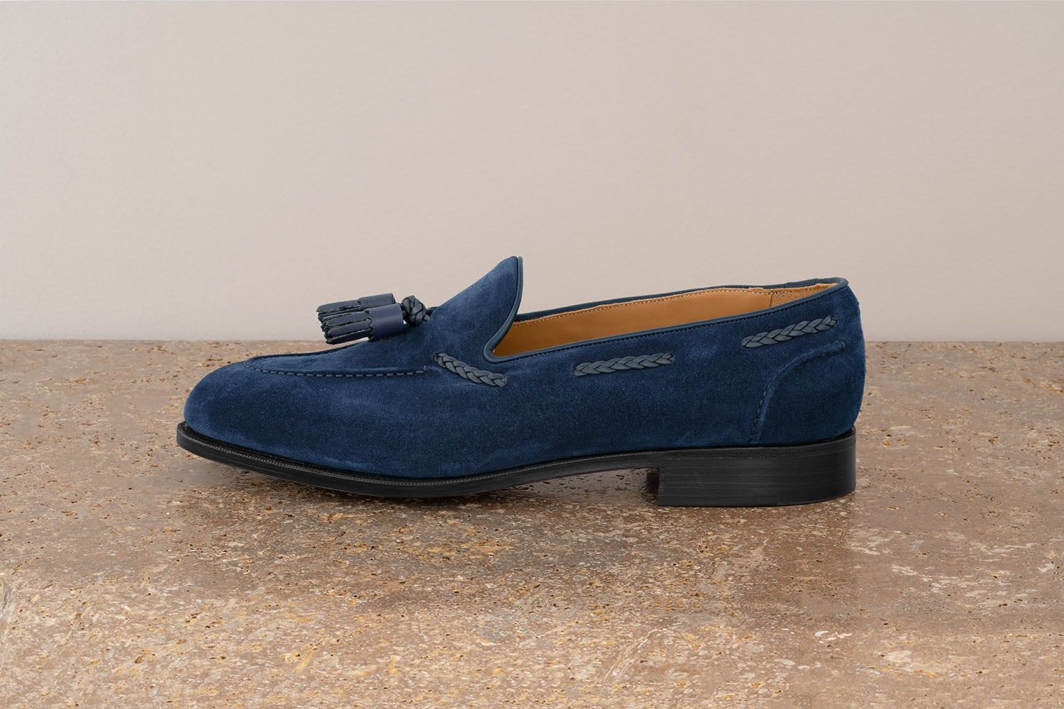 EDWARD GREEN Belgravia - Mocassino Con Nappine - Indigo  BELGRAVIA