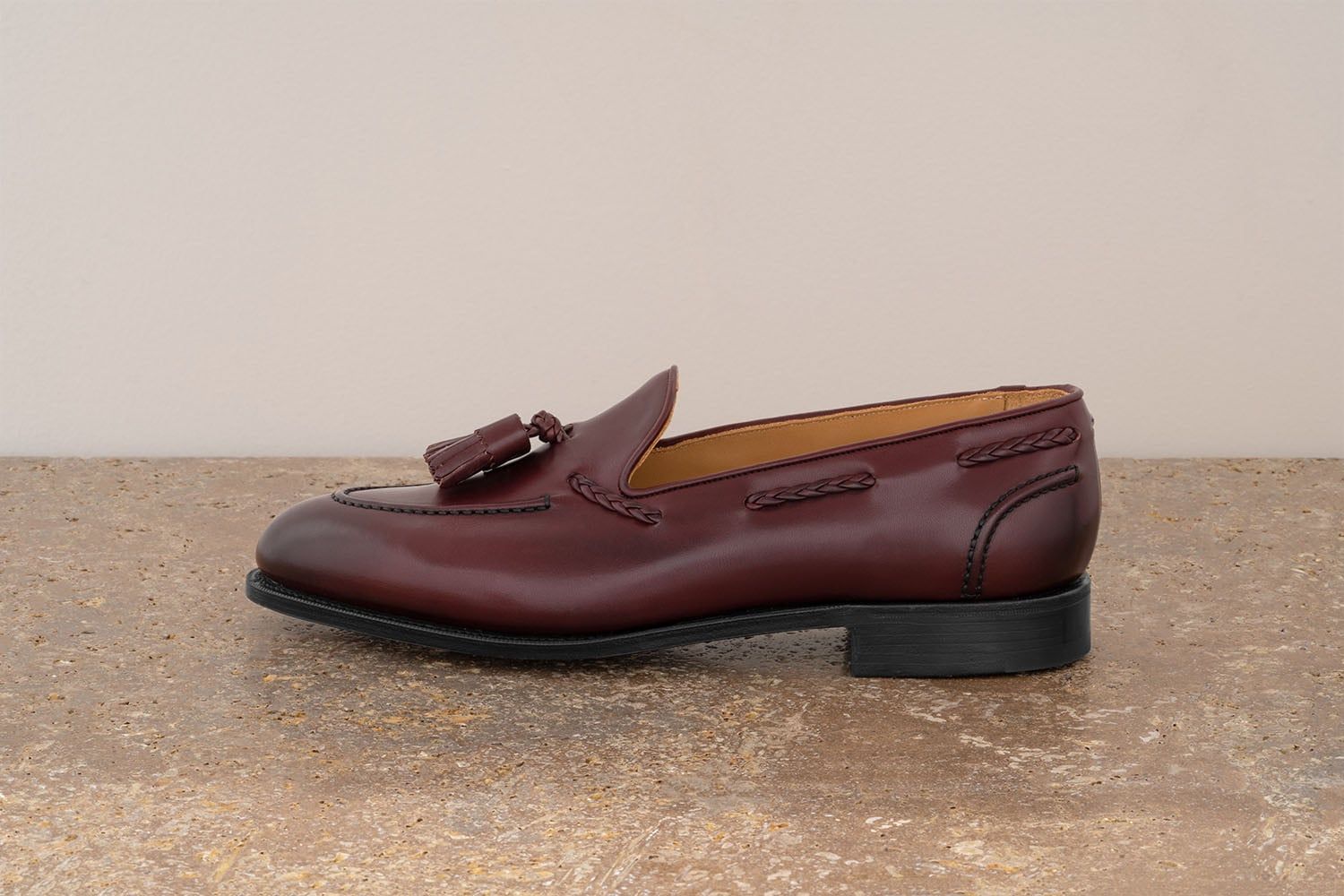 EDWARD GREEN Belgravia - Mocassino Con Nappine - Damson Delapre  BELGRAVIA