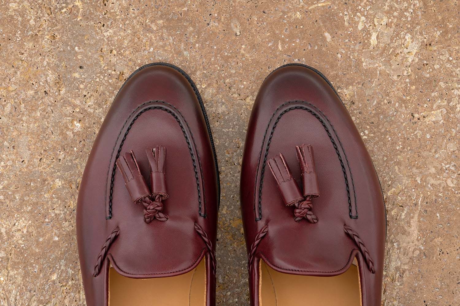 EDWARD GREEN Belgravia - Mocassino Con Nappine - Damson Delapre  BELGRAVIA
