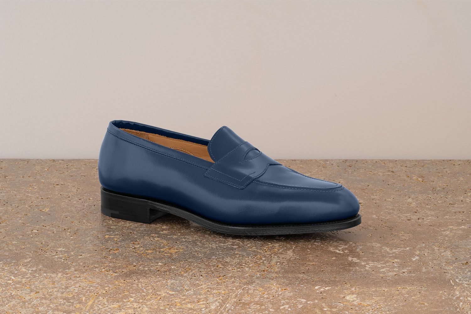 EDWARD GREEN Piccadilly - Mocassino Classico - Navy  PICCADILLY