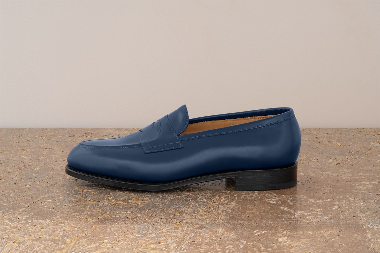 EDWARD GREEN Piccadilly - Mocassino Classico - Navy  PICCADILLY