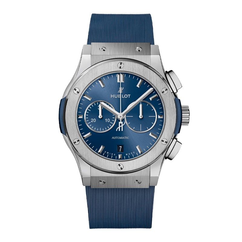 HUBLOT Classic Fusion Chronograph Titanium Blue 42 MM 541.NX.7170.RX