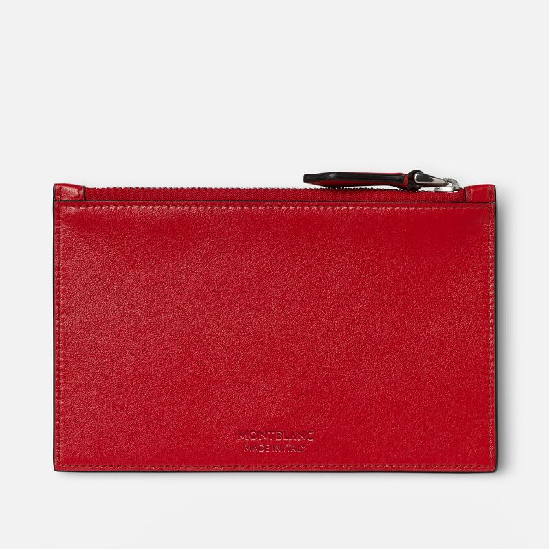 MONTBLANC Portacarte Rosso Con Cerniera Meisterstück  129908