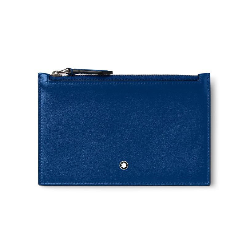 MONTBLANC Portacarte Blu Con Cerniera Meisterstück  130453