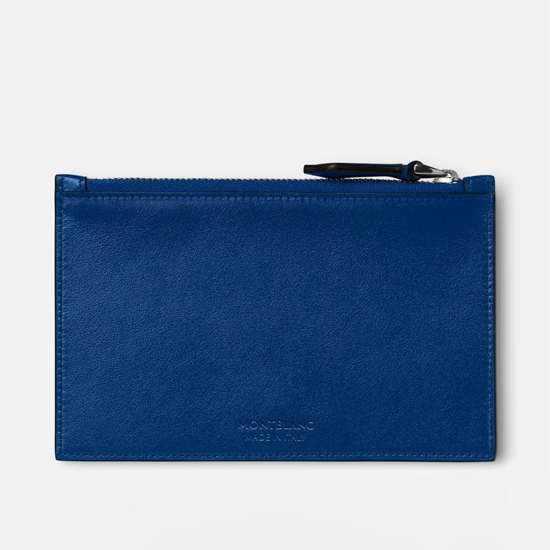 MONTBLANC Portacarte Blu Con Cerniera Meisterstück  130453