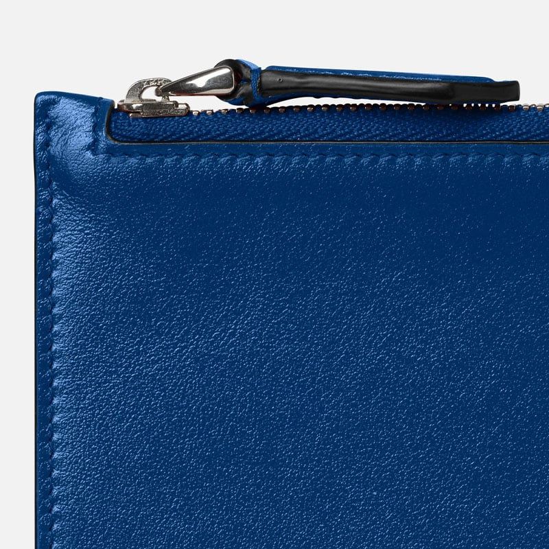 MONTBLANC Portacarte Blu Con Cerniera Meisterstück  130453